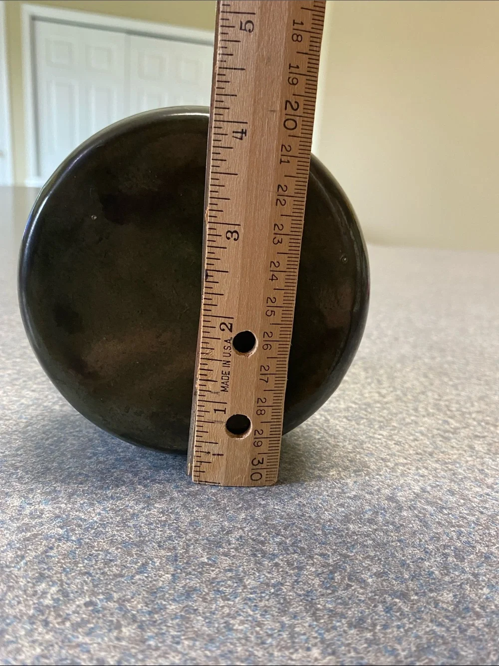 Hand Crafted Olive Green Ceramic Accent Vase